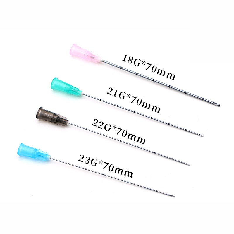 Einweg Feine Micro Kanüle Für Füllstoff Injection 18G 21G 22G 23G 25G 27G 30G Plain Enden Kerb Endo Blunt-spitze Nadeln, 10sets