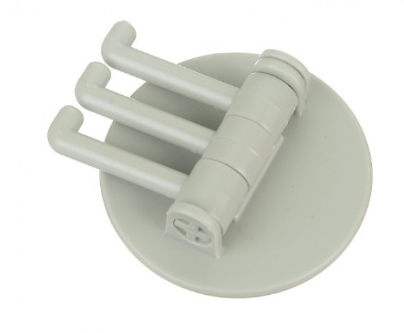 Rotary hook plastic hook bathroom wall hanging clothes towel hook household paste multifunctional hook free punching