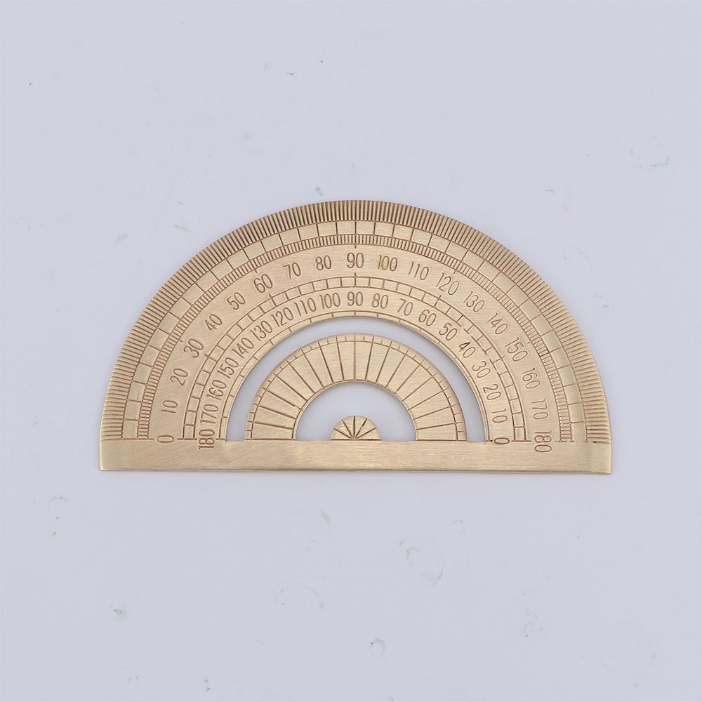 Length 10cm Brass Protractor Protractor Office & School Supplies School Educational Supplies Measuring Tools