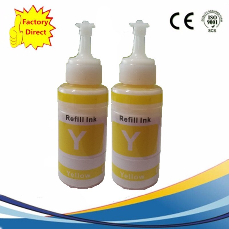 Dye Based Refill Ink Kit For Epson L100 L110 L120 L132 L210 L222 L300 L312 L355 L350 L362 L366 L550 L555 L566 Printer: 2Y