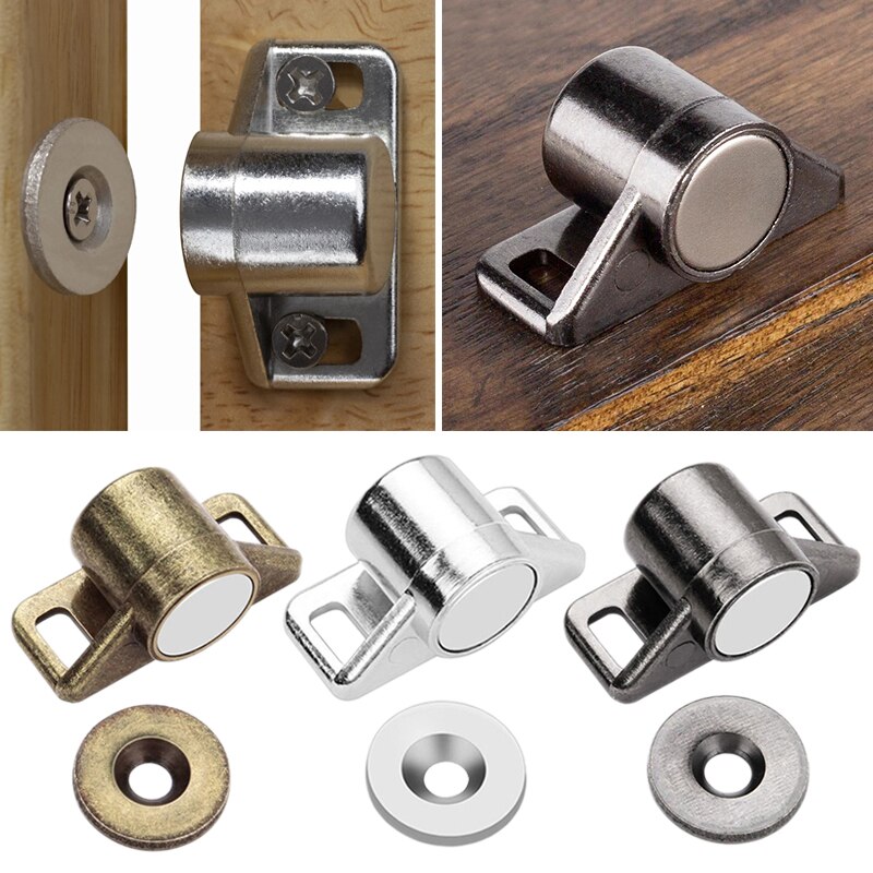 Magnet skåpdörr spärr magnetisk möbel dörrstoppare starka superkraftiga magneter spärr hem hårdvara möbler