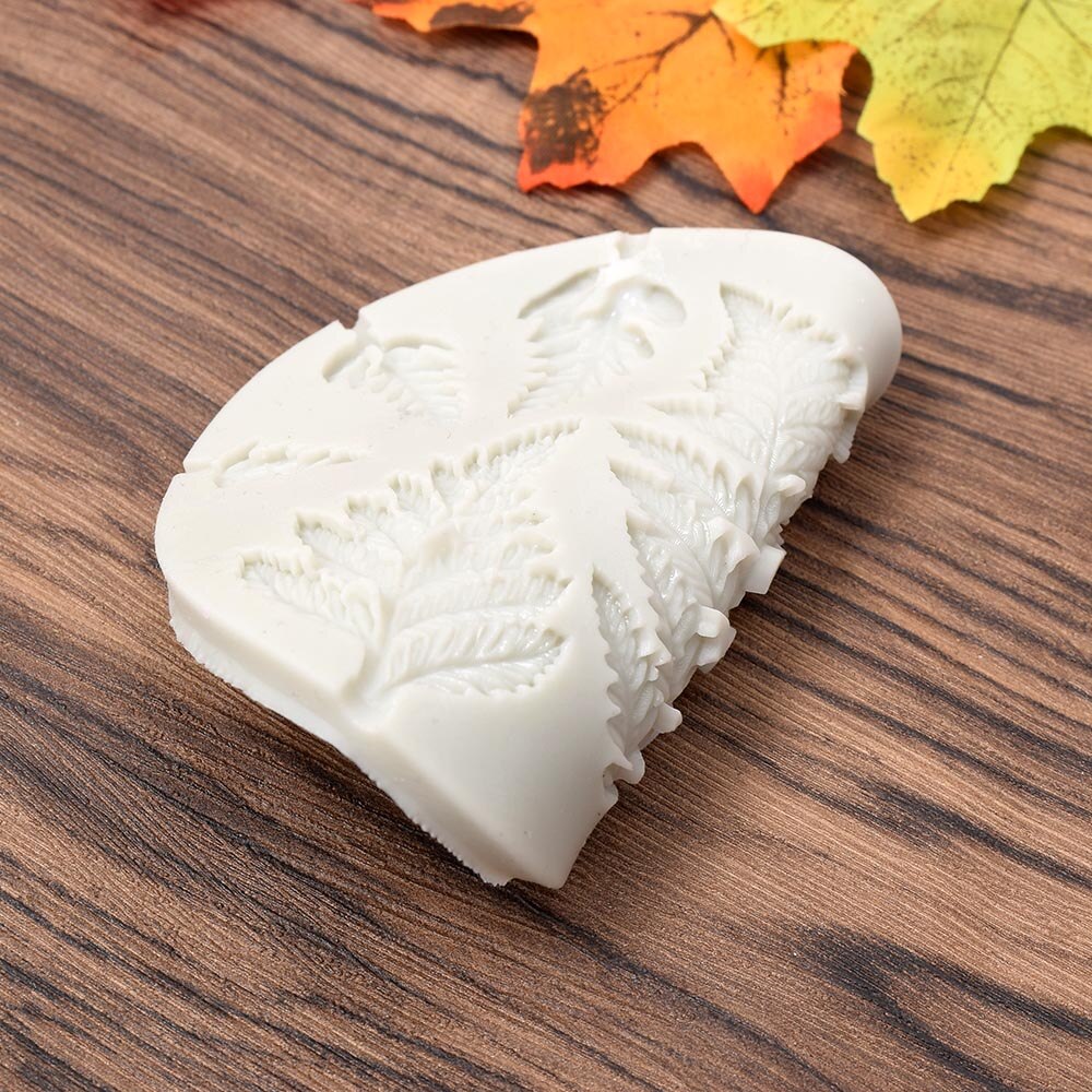Diy siliconen cakevorm met varenblad, keukenfondant, cupcake, chocolade, bakgereedschap, taartdecoratiegereedschap, 3d bakvormen voor taarten