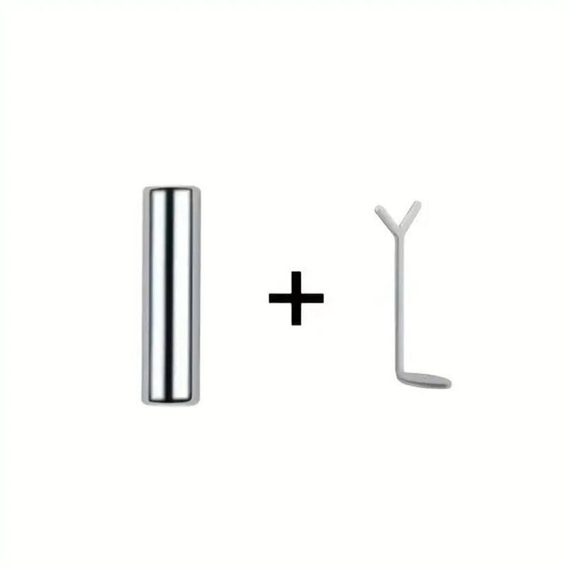 Juego de imanes de ojo de gato para uñas en forma de corazón, herramienta para uñas, Clip de papel especial, combinación de barra magnética de alambre, 2/3 Uds.: Gris claro