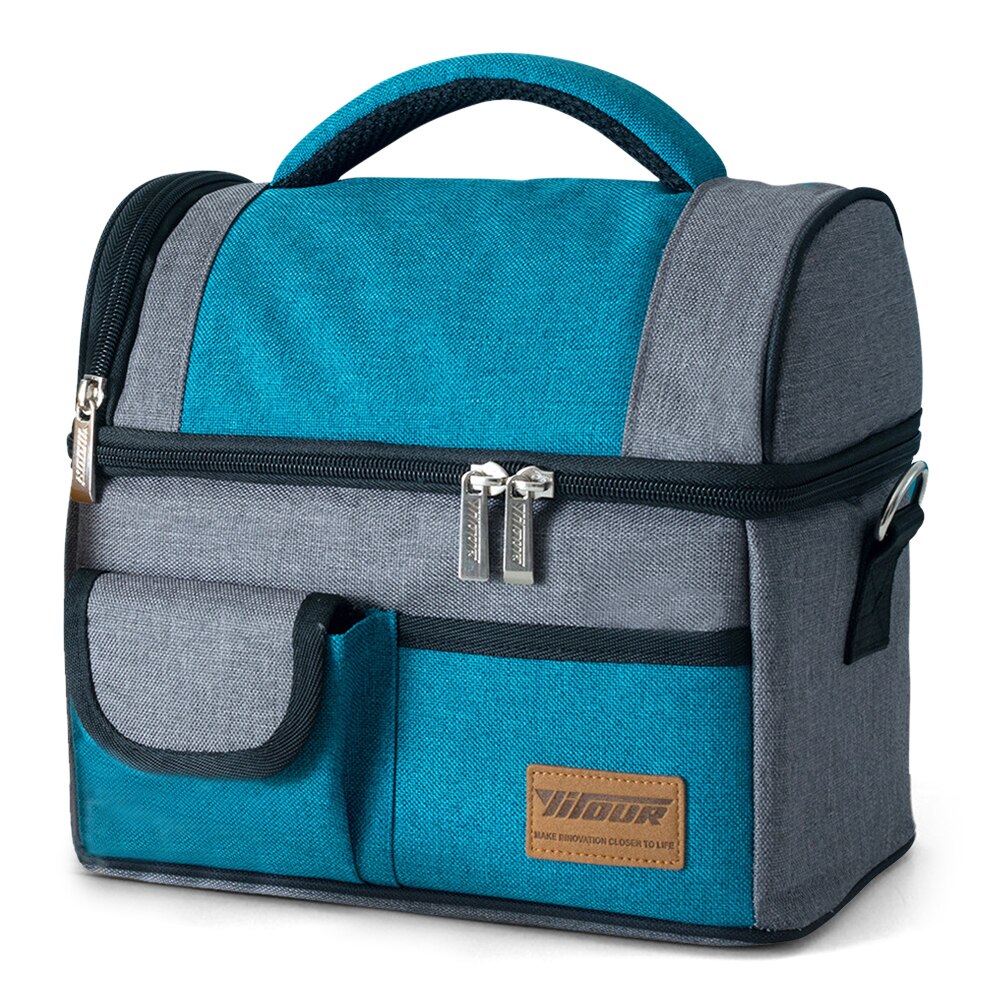 Lækagetæt isoleret køletaske madpakke til udendørs camping picnic strand dagligvareindkøb ølhylster