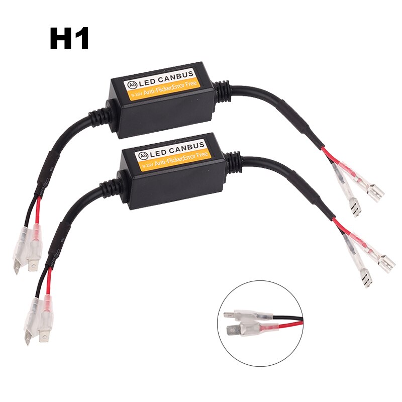 2 uds H7 LED Canbus Error decodificador sin contrato para H4 bombilla de faro LED Kits para SUV niebla lámparas H1 H8 H11 HB3 HB4 adaptador Anti-Flicker