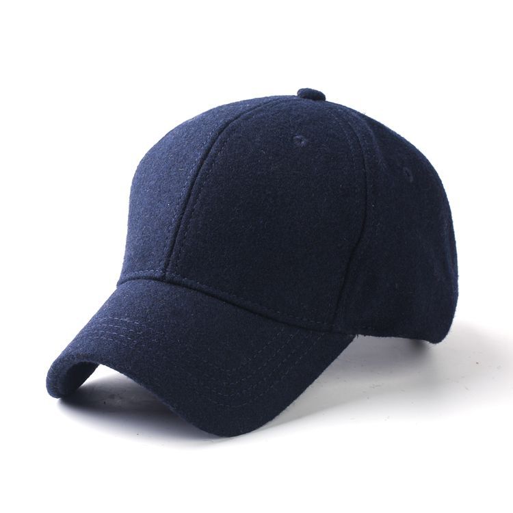 Sombrero grande de lana con Cierre trasero para hombre, gorra de béisbol de talla grande, estilo Snapback, cálido, otoño e invierno, 50-60cm, 60-64cm