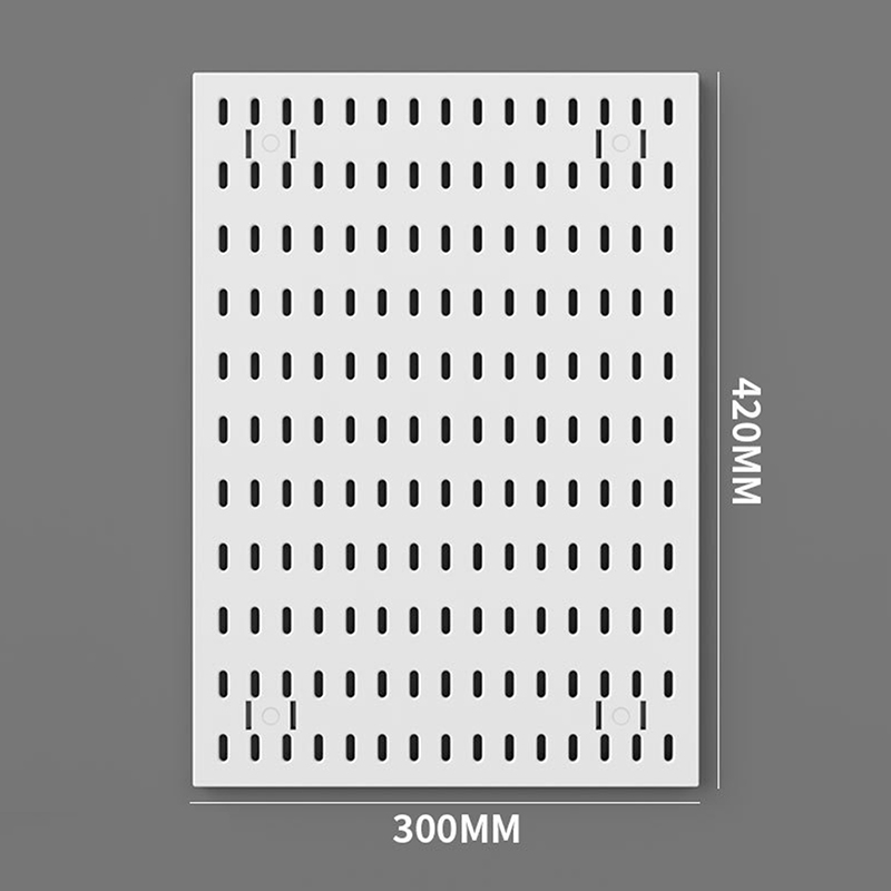 Nuevos accesorios de tablero perforado DIY, estante colgante, ganchos de almacenamiento, organizador de pared sin perforación, organización artesanal para garaje, cocina y habitación: Azul