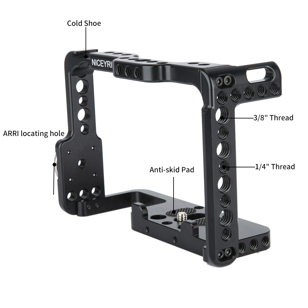 NICEYRIG Camera Cage for Sony a7 ii a7ii a7 iii a7iii a7m3 a9 a7s a7rii a7r3 a7r iii a7sii dslr Video Cage for Sony Alpha A 7