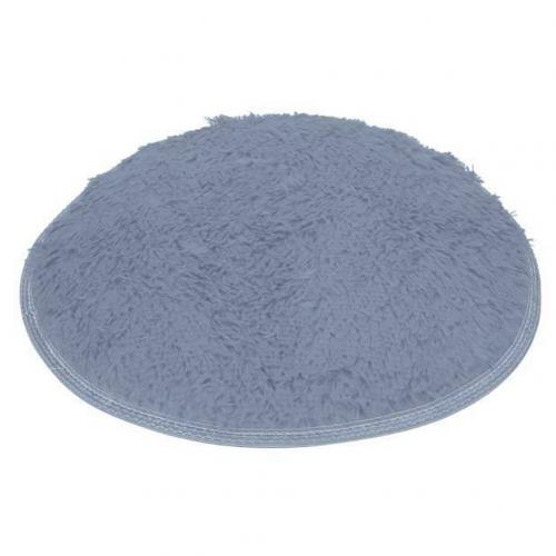 40cm rond salle de bain chambre polaire doux anti-dérapant tapis de sol tapis décor à la maison: Grey