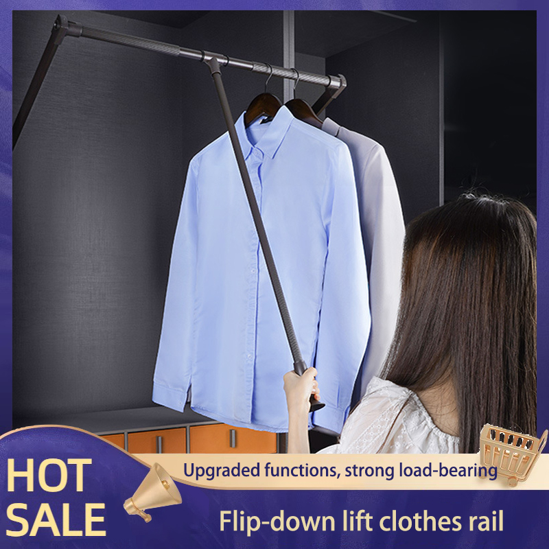 Lift Hangende Kledingrek Pull-down Garderobe Automatische Terugkeer Garderobe Garderobe Telescopische Kleerhanger Huishoudelijke Hardware