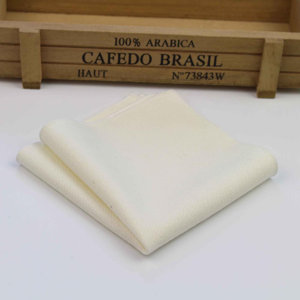 Hankerchief Scarves Vintage Wool Hankies Men's Pocket Square Handkerchiefs Striped Solid Cotton 23*23cm: 20