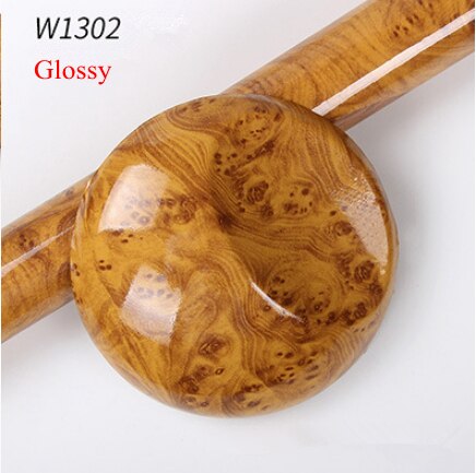 30x200cm PVC Wood Grain Textured Car Interior Stickers Waterproof Vinyl Wrap Film Decals Car Styling Furniture Decoration: W1302 Glossy
