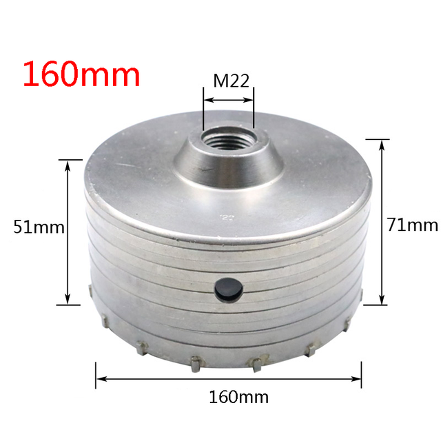 Sds Plus Elektrische Hammer Muur Holle Steen Beton Legering Geperforeerde Airconditioner Installatie Boren 30Mm-160Mm