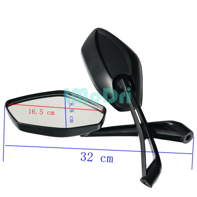 LMoDri 2pcs/Pair Motorcycle Rear View Mirror Motorbike Rearview Mirrors Motocross Back Side Mirror ATV Moto Dirt Pit Bike
