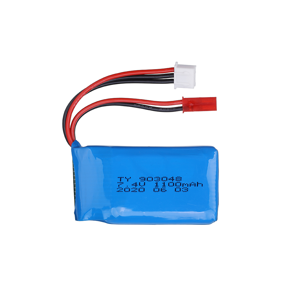 7,4 V 1100 mAh Li-Po Batterie für WLtoys A949 A959 A969 A979 V912 V913 V353 k929 V262 L959 T23 T55 F45 2S 7,4 V Auto Batterie teile: Weiß