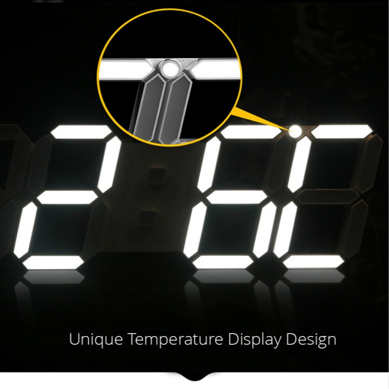 3D LED electronic watch table Modern Digital Alarm Clocks 24 Or 12 Hour Display Table Desk Night Wall Watch Home Office decorate