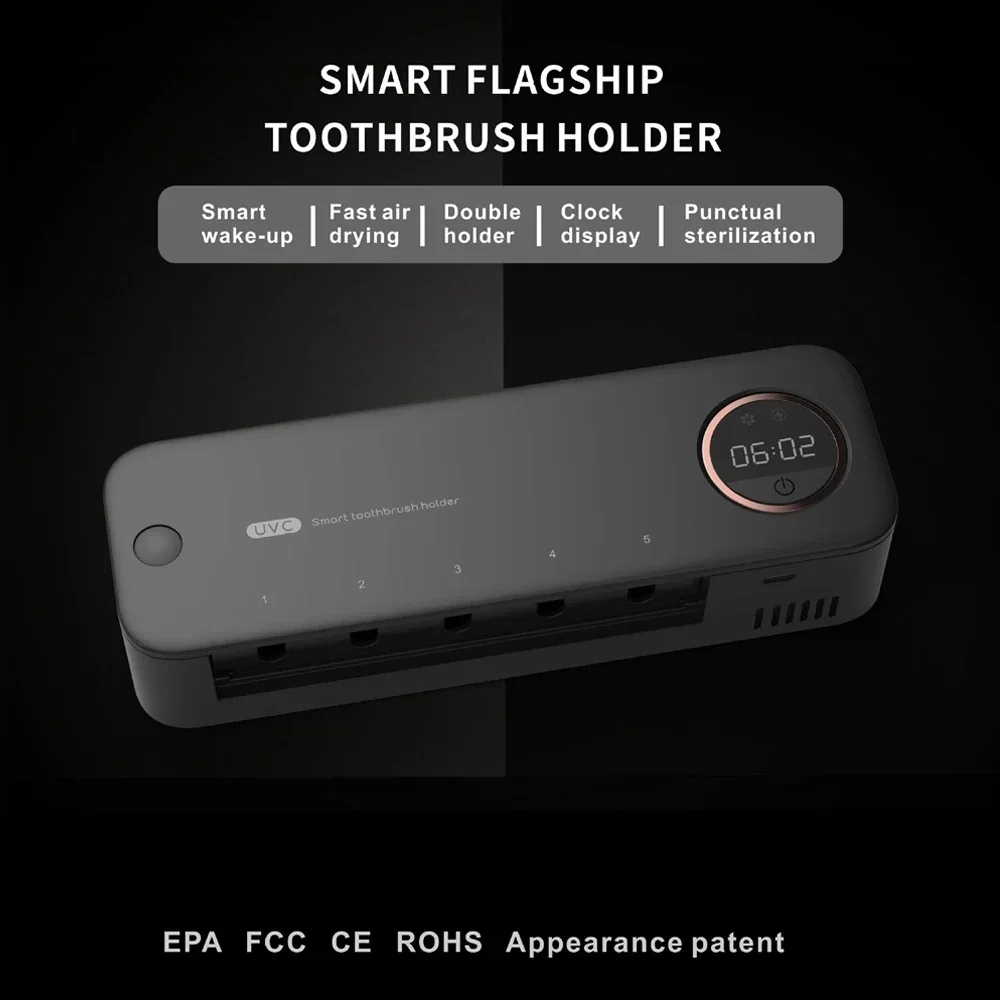 Neue Xiaomi UV Zahnbürste Rasierer Lagerung Sterilisator LEDDisplayWiederaufladbare Zahnbürste Halfter Zauberstab-Montage Mit Badezimmer Accessori