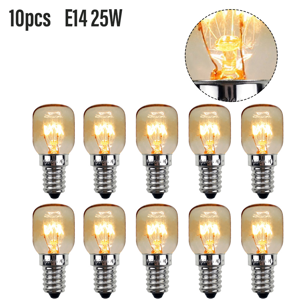 1/4/10pcs Salt Lamp Bulb 15w E14LED Bulb Fridge Light High Temperature Bulb Oven 220V-240V Equaivalent for home Refrigerator