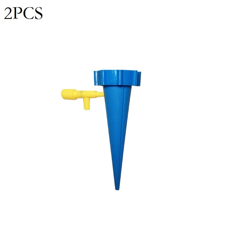 Herramienta de riego por goteo automático, pinchos para plantas de flores, suministros de jardín, dispositivo de autorriego útil, agua ajustable: 2pcs A