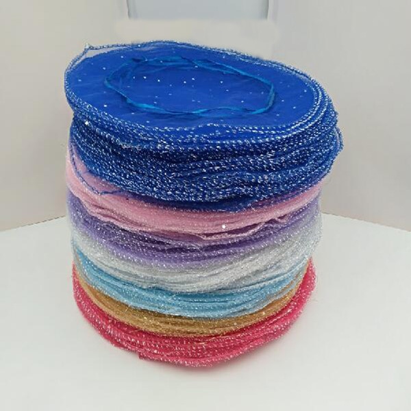 100pcs Jewelry Bag Diameter 26cm 35 40cm Wedding Christmas Party Organza bags Jewelry Packaging Display & Jewelry Pouches