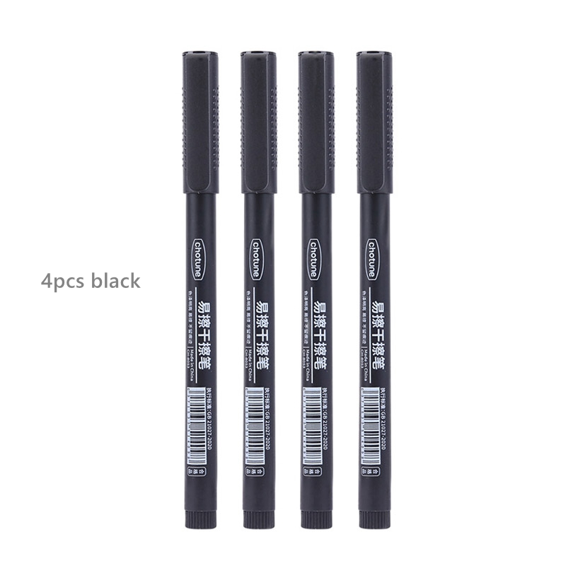 Haile 8pcs Erasable Whiteboard Pen 0.5mm Fine Point Black/Blue/Red Ink Blackboard Marker School Office Art Writing Stationery: WHITE