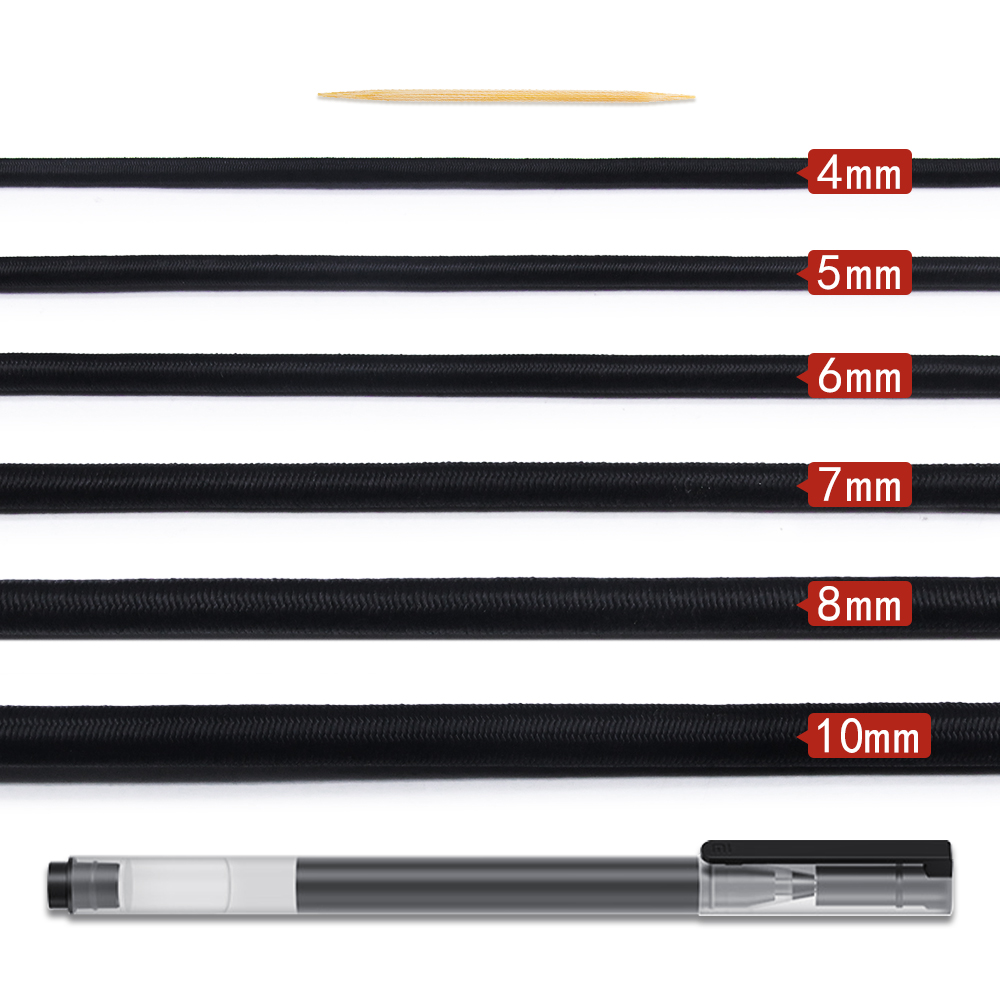 4mm-10mm Strong Elastic Rope Bungee Shock Cord Stretch String For DIY Jewelry Making Outdoor Project Tent Kayak Boat Backage