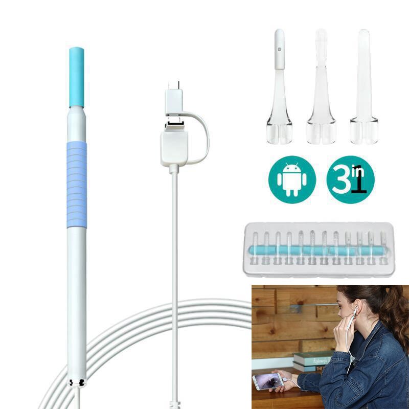 Endoscope Camera Ear Cleaning Tool Ear Wax Remover Kit Care Ear Cleaner Device Ear Cleaning Personal Health Care