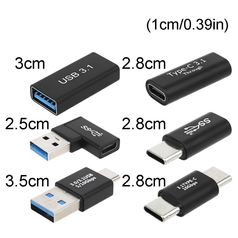 Universal Type C to USB 3.0 Male Female Adapter OTG USB C to Type C Male Female Charge Data Converter Connector