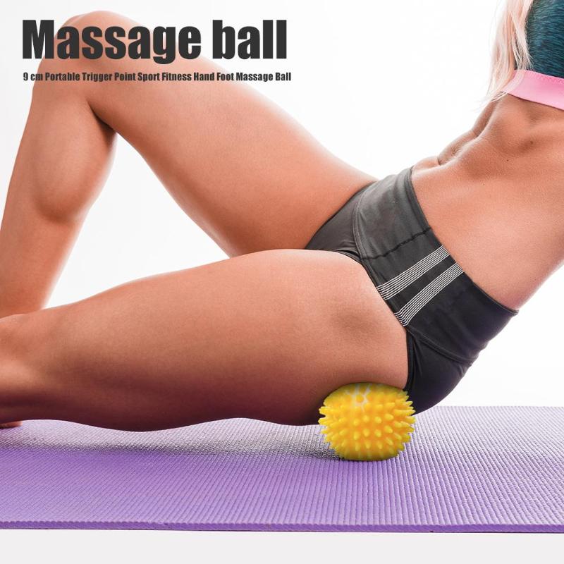 9cm PVC Spiky Massage Ball Sport Fitness Hand Foot Pain Stress Relief Training Grip Muscle Relax Hedgehog Physiotherapy Ball