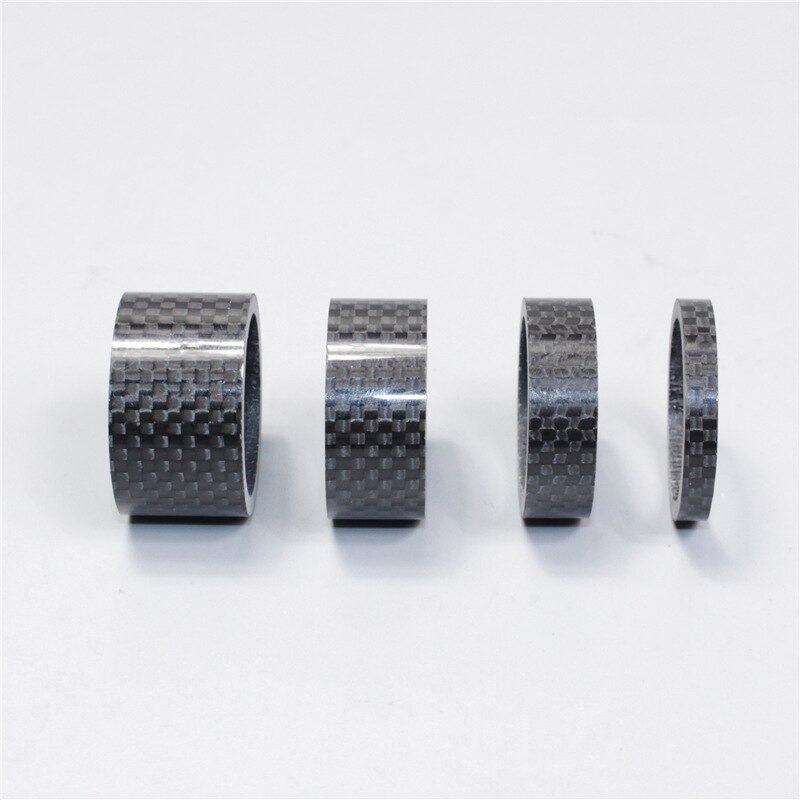4 stk fuld kulfiber cykel carbon spacer 28.6-31.8mm od2 headset dele cykelvasker cykel cykel headset spindel afstandsstykker