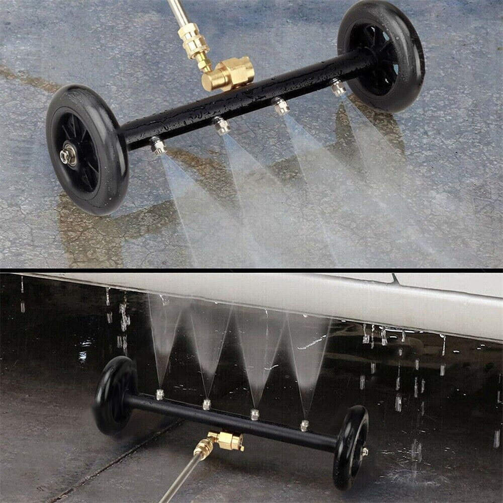 Idropulitrice a pressione detergente per autolavaggio accessori per scopa ad acqua sotto la pulizia del corpo rondella del telaio ugello della ventola strumenti automatici