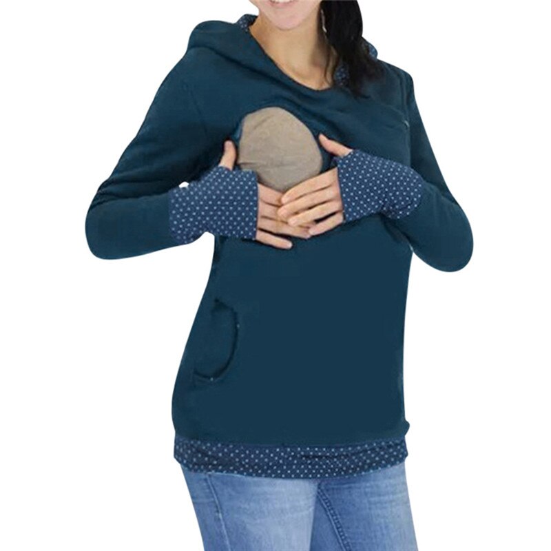 Mutterschaft Plus Samt Hoodies Herbst Mit Kapuze Mantel Schwangere Frauen Pflege Jacke Schwangerschaft Oberbekleidung Stillen Kleidung: dunkel Grau / S