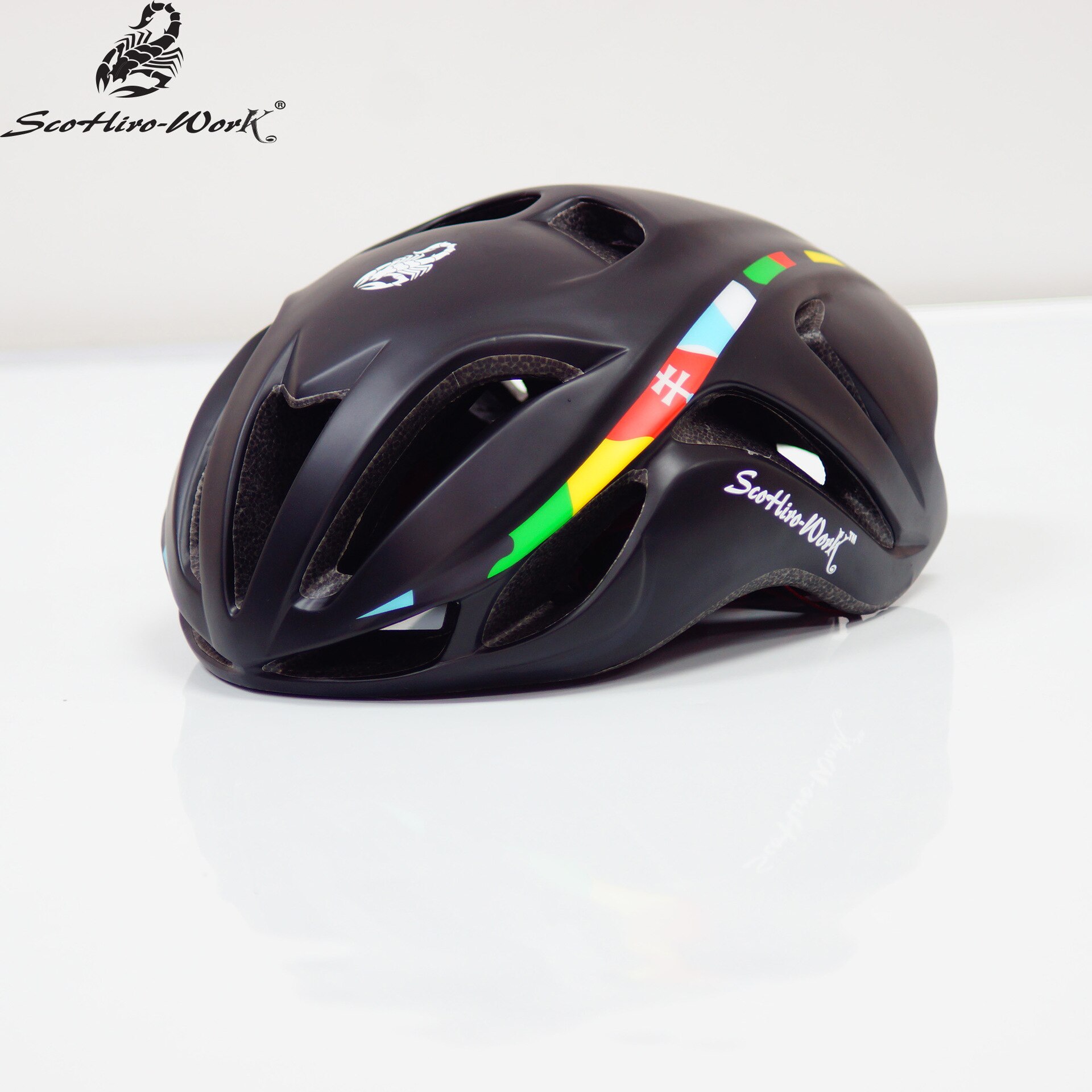 SCOHIRO WORK tt Triathlon caschi da ciclismo ultraleggero road racing bike protezione per adulti aero casco da bicicletta attrezzature donna uomo