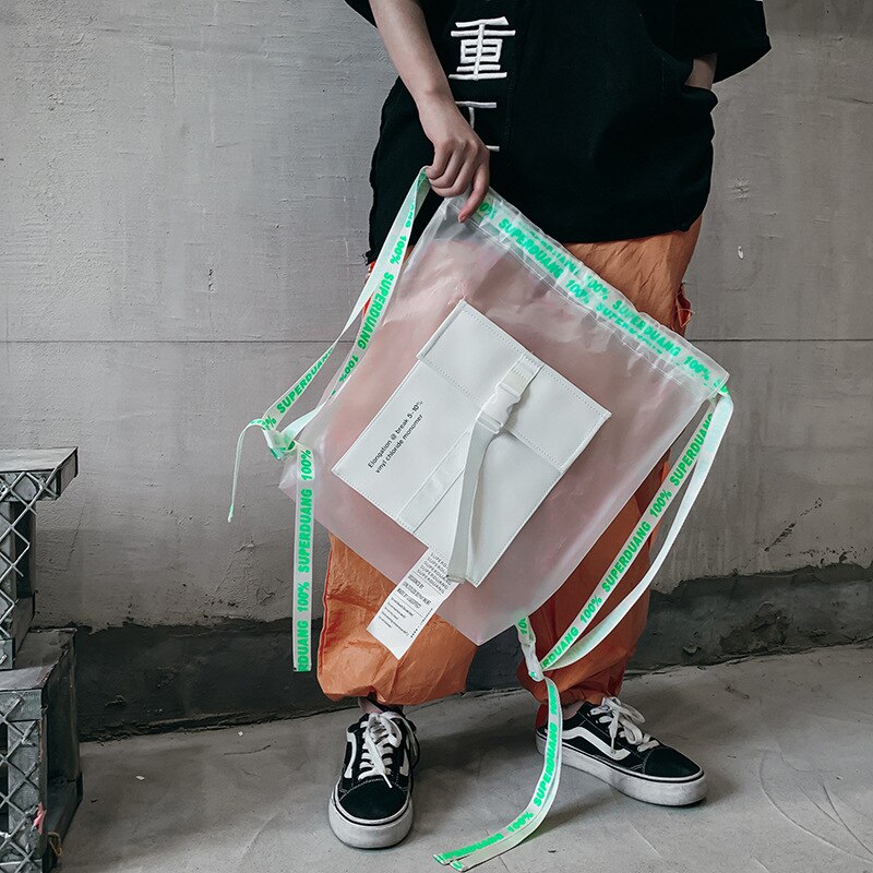 Transparent PVC Backpack - Waterproof Travel Bag - Casual Outdoor Rucksack