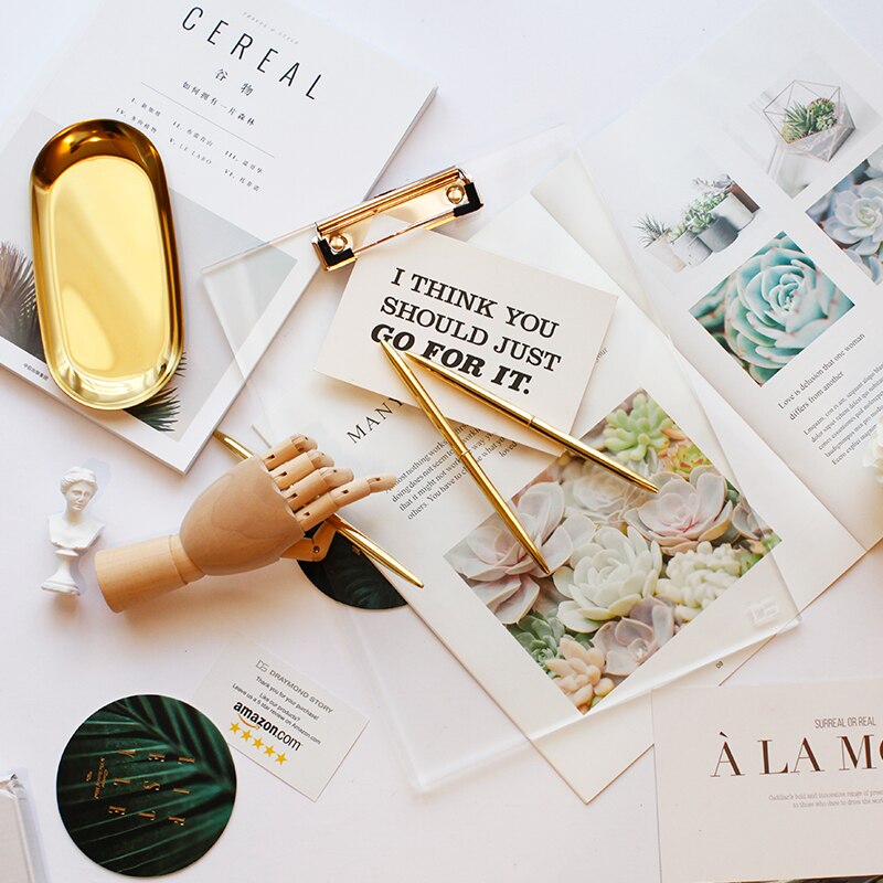 Thickened acrylic A4 folder board,crystal texture File Folders,student office writing pad,drawing sketch clip,office stationery