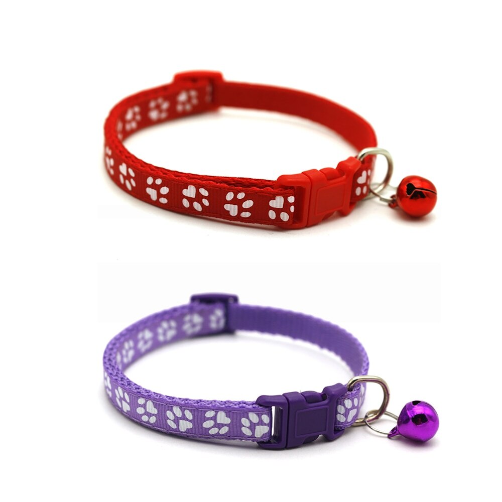 Collier avec cloche pour chat, 8 couleurs, accessoires pour animaux de compagnie, à boucle réglable, pour petit chien, Chihuahua