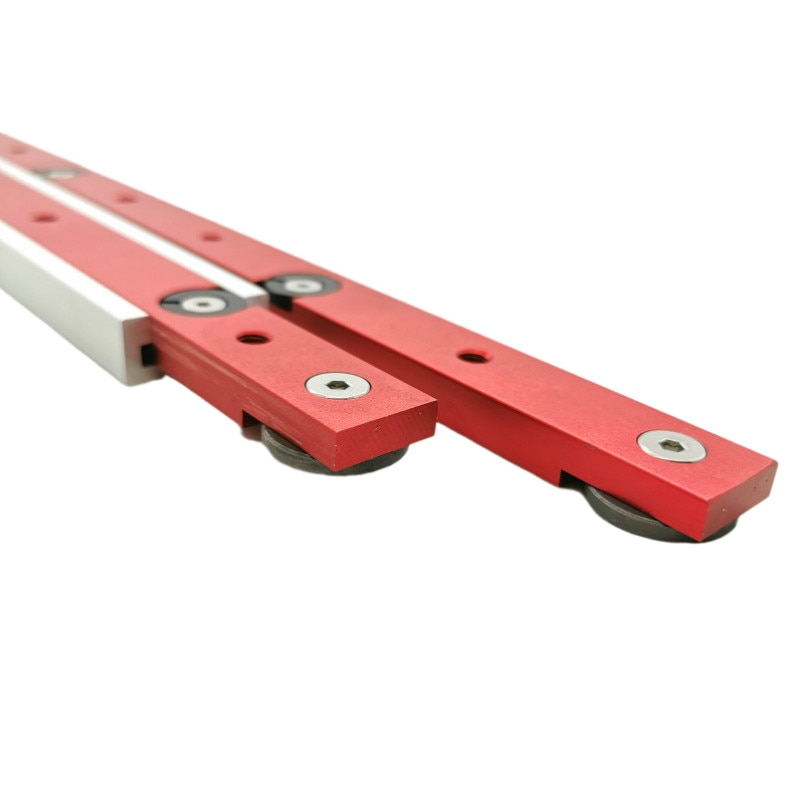 T Tracks Hardware Red Woodworking T Slot Slider Practical Pusher Modification Metal Miter Tool Bar Limit