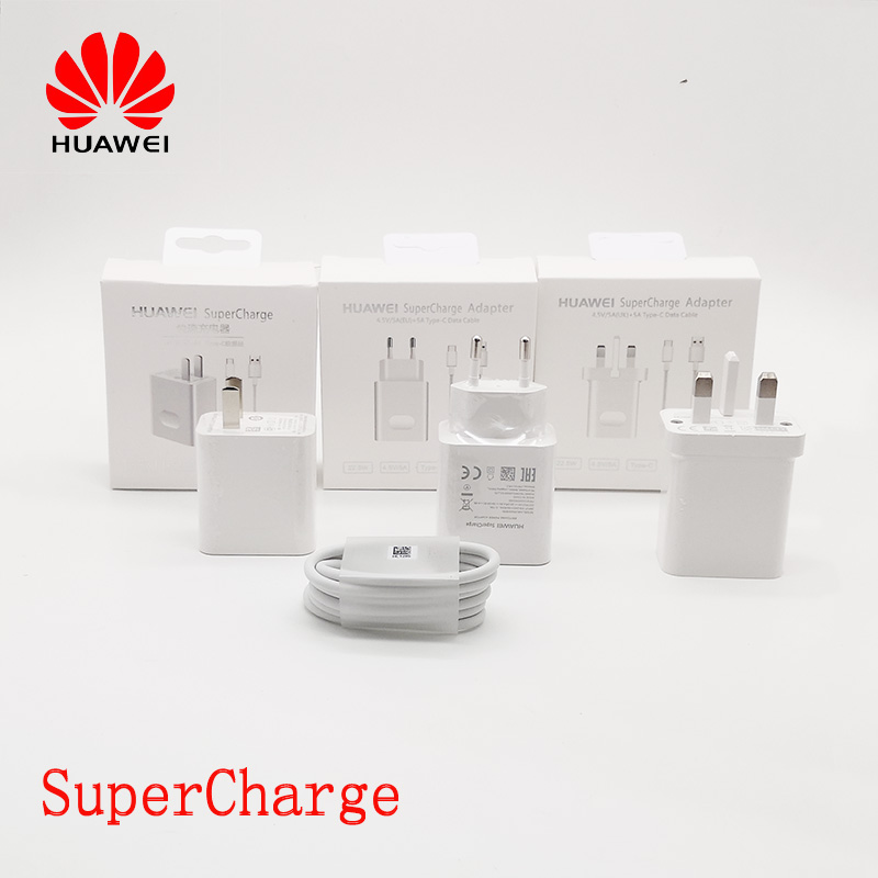 Originele Supercharge Oplader Voor Huawei P20 P10 Pro Plus Mate 9 10 20 Mobiele Telefoon Oplader Honor 10 Note10 5A super Charge Eu