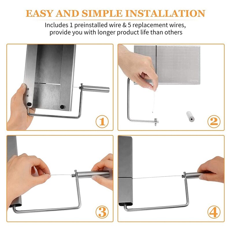 Stainless Steel Cheese Slicer Multifunctional Cheese Slicer Cheese Divider Cheese Butter Cutter