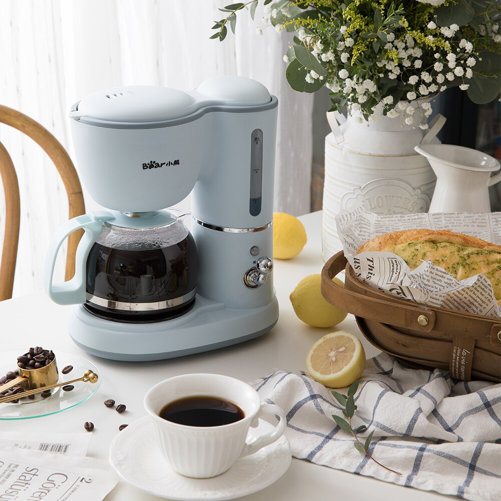 Bear 0.6L Mini Drip Type Automatic Coffee Machine Electric American Coffee Machine Multi-function Coffee Maker Kitchen Appliance