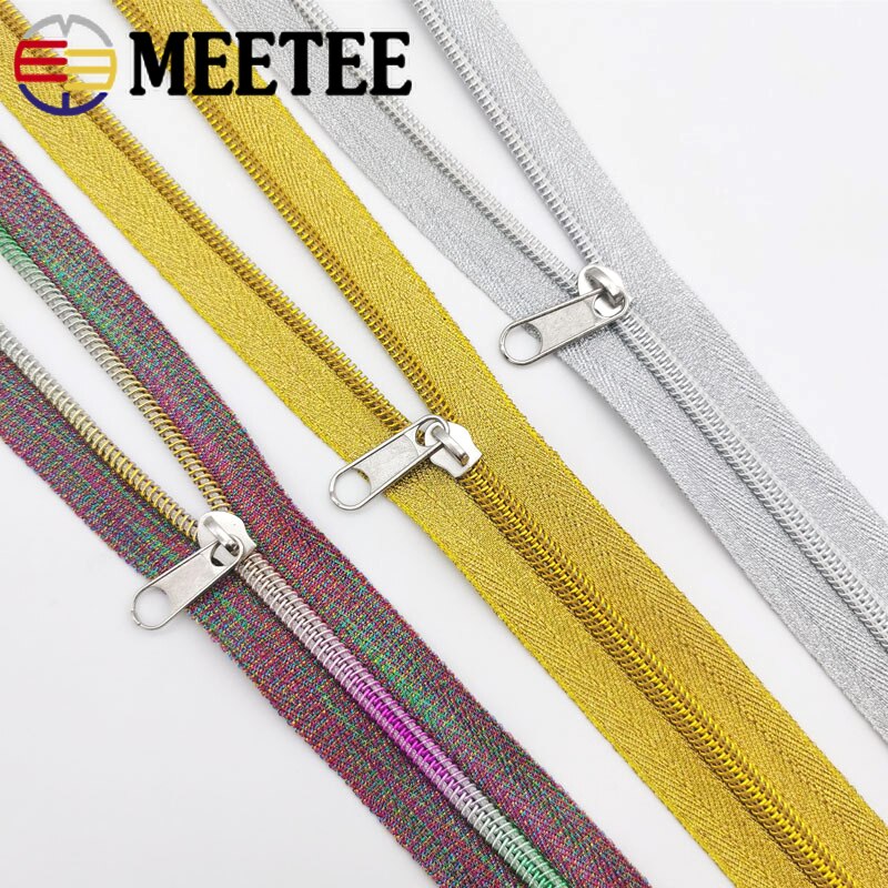 5/10Meters 3# 5# Nylon Repair Zipper Zipper Slider Plastic Coil Zippers Bag Purse DIY Replacement Zips Garment Sewing Accessory