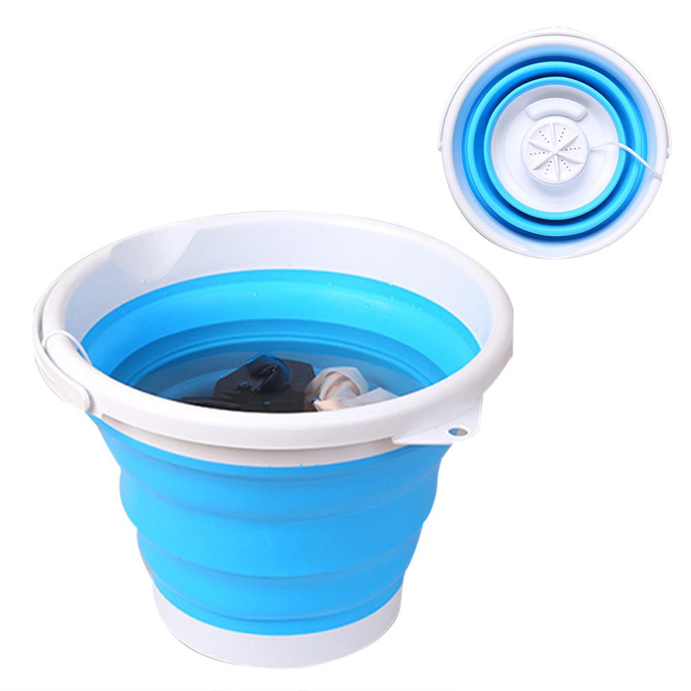 3-in-1 Portable Mini Mini Ultrasonic Washing Machine automatic Washer Prevent Winding Wave Wheel Laundry machine portable House: Default Title