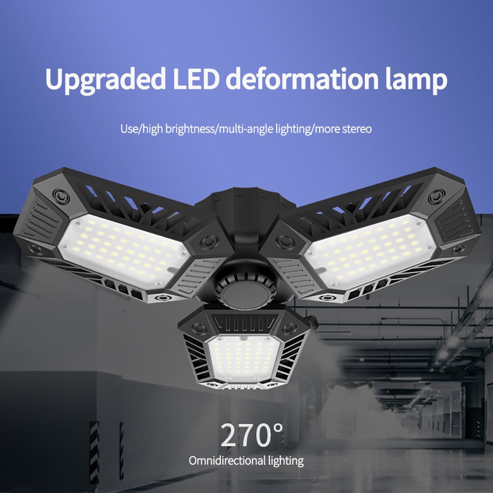 Verstelbare Reparatie Licht Led Lamp E26/E27 Led Lamp 60W Opvouwbare Garage Licht Vervormen Licht Voor Workshop magazijn Fabriek
