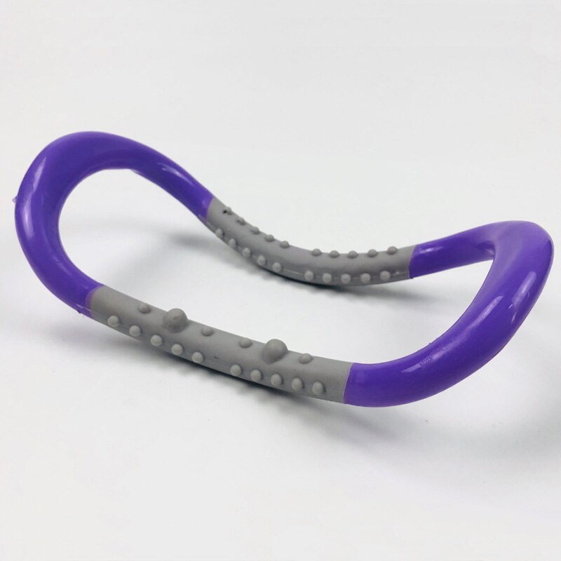 Yoga hoop Magic Circle for home exercises Pilates Fitness ring loop waist arm shape sports accessories workout tools: SAM-purple