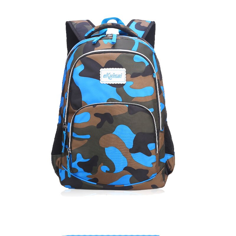 School Bags Children Backpacks For Teenagers Girls Lightweight Waterproof Primary School Bags Child Orthopedics Schoolbags Boys: Sky Blue large