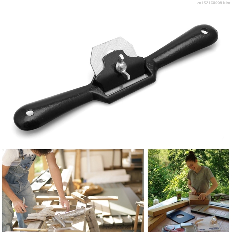Herramienta plana para afeitar con aspas, cepillo de radios de y 45mm, para trabajo en madera, 2 manos