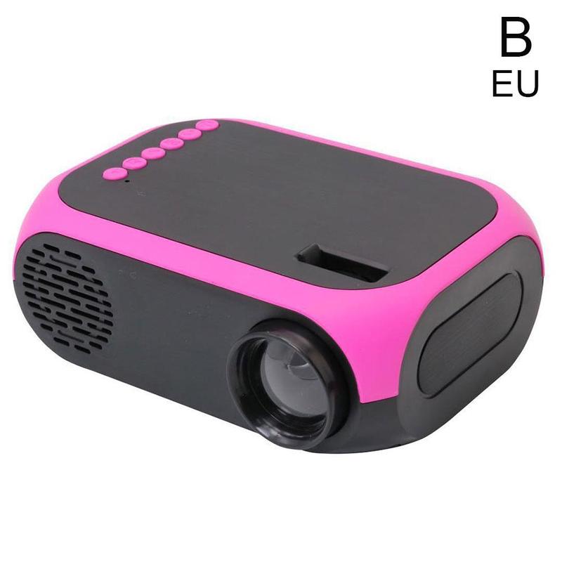 HD 1080P TFT LCD Panel Portable Mini Projector Home AV Video USB HDMI TF Projector Lightweight Cinema Theater Movie J1R3: B