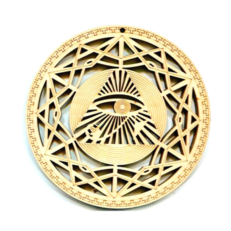 Sacred Geometry Wall Sculpture Tree of Life Symbol Meditation Chakra Wood Board
