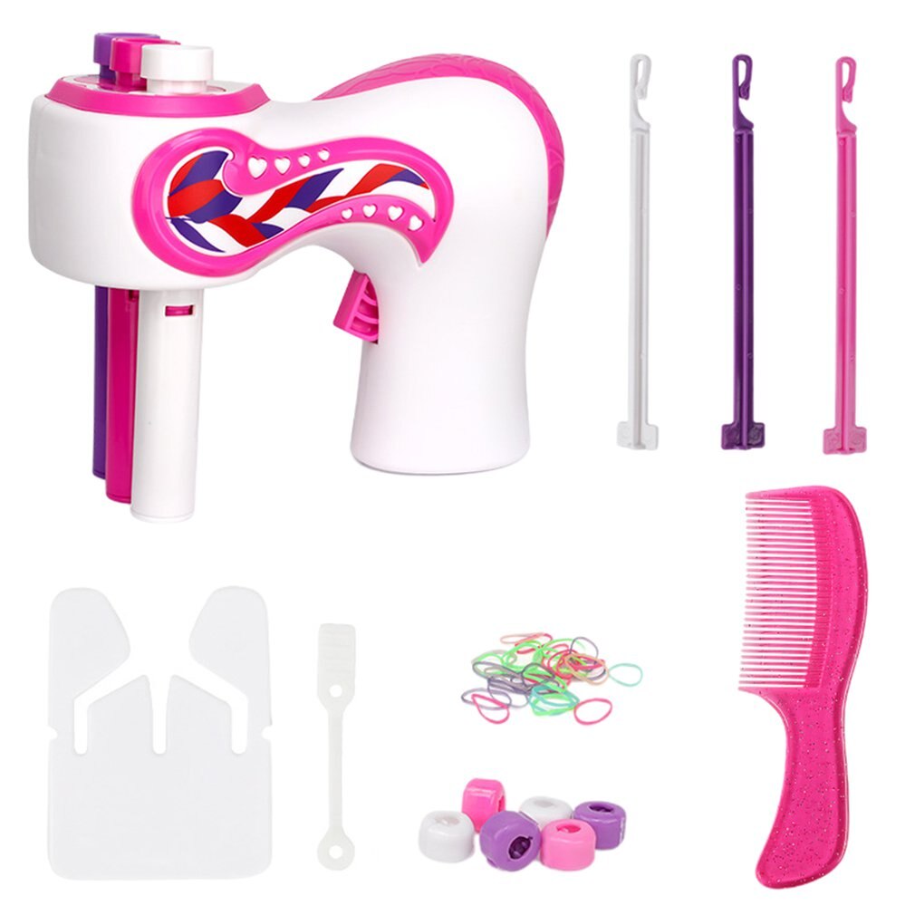 Trenza de pelo eléctrica automática para niña, herramienta de peinado trenzado con estilo, máquina trenzadora de giro, rodillo de tejido trenzado de cabello