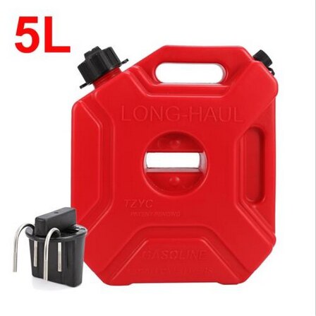3L 5L Fuel Tanks Plastic Petrol Cans Car Jerry Can Motorcycle Gas Can Spare Container Anti-static Gasoline Oil Canister For BMW: 5L with Bracket Lock